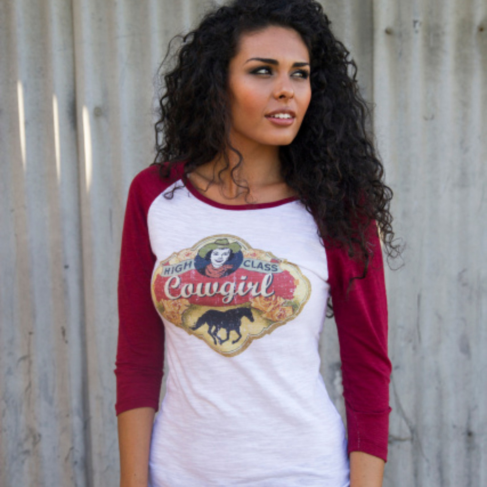High Class Cowgirl Burnout Baseball